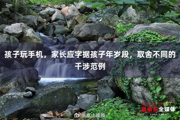 孩子玩手机，家长应字据孩子年岁段，取舍不同的干涉范例